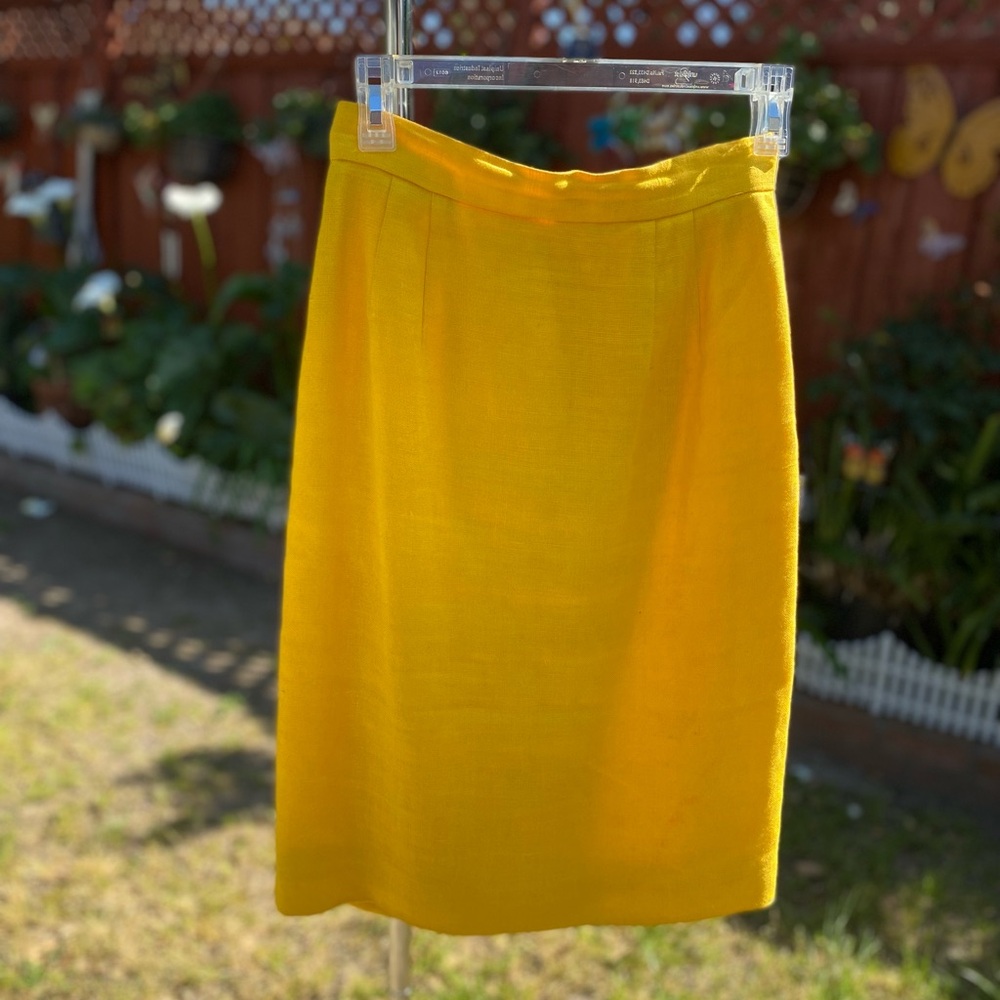 90’s Mustard Yellow Pencil Skirt